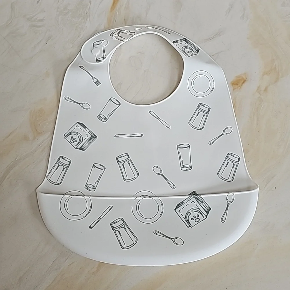 Lila & Jack 2-Pack Silicone Baby Bibs NWT Waterproof Feeding